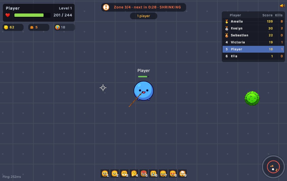 Blobade screenshot