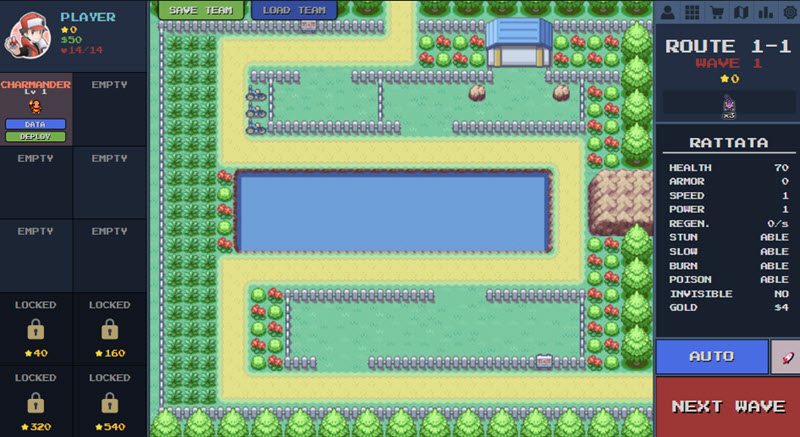 Pokepath TD screenshot